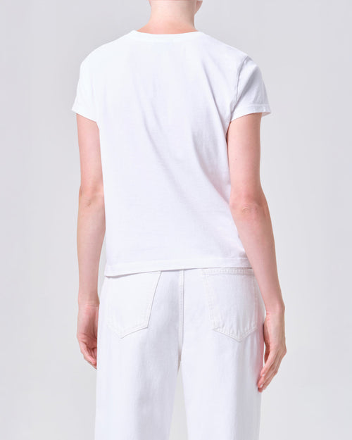 LONG LINE ADINE TEE / WHITE