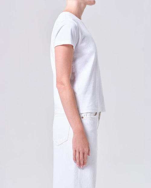 LONG LINE ADINE TEE / WHITE