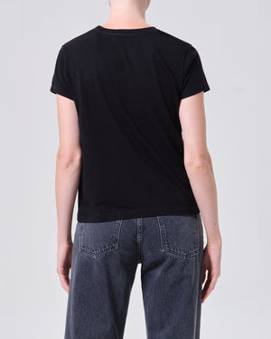 LONG LINE ADINE TEE / BLACK