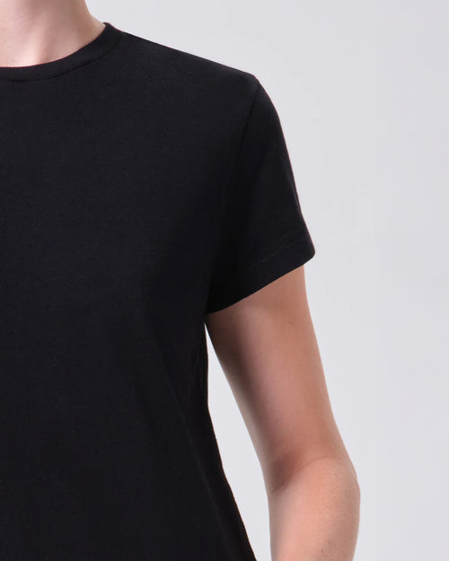 LONG LINE ADINE TEE / BLACK