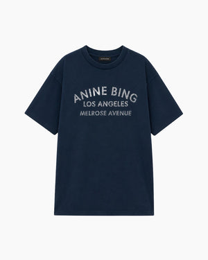 CADE TEE MELROSE STENCIL / NAVY