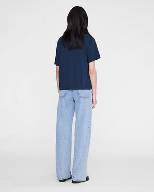 CADE TEE MELROSE STENCIL / NAVY