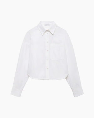 SCOTT CROPPED SHIRT / WHITE