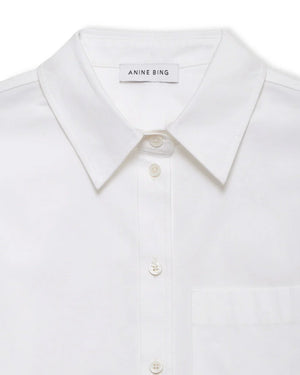 SCOTT CROPPED SHIRT / WHITE