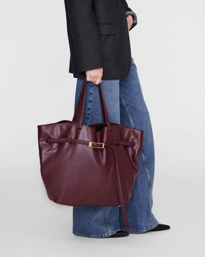 ELLY TOTE SMALL GRAINED LEATHER / FIG