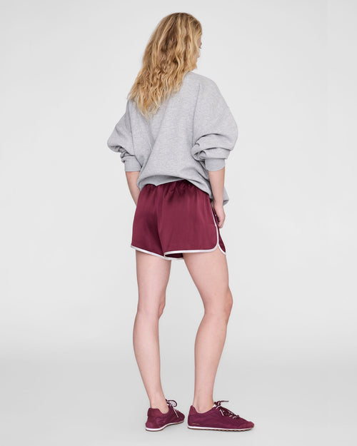 EVA SHORT / BURGUNDY