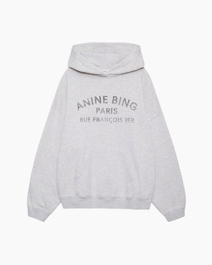 HARVEY SWEATSHIRT PARIS STENCIL / HEATHER GREY