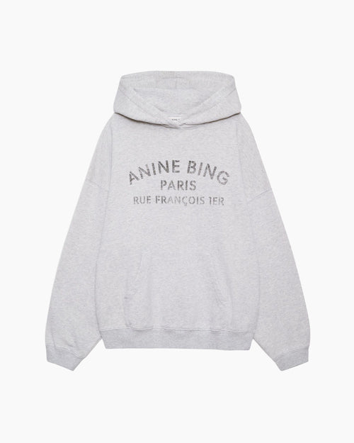 HARVEY SWEATSHIRT PARIS STENCIL / HEATHER GREY