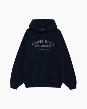 HARVEY SWEATSHIRT MELROSE STENCIL / NAVY