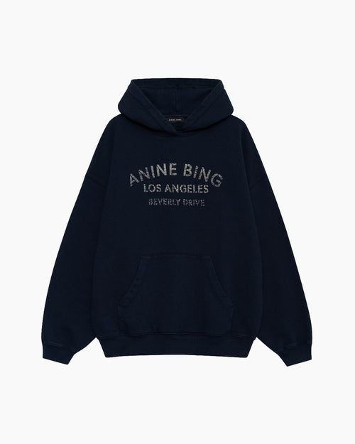 HARVEY SWEATSHIRT MELROSE STENCIL / NAVY