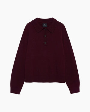 LEE POLO SWEATER / FIG