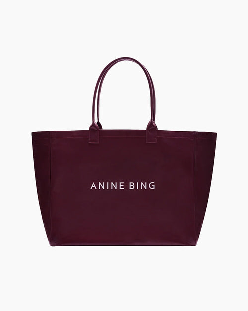 LEO COATED CANVAS TOTE / FIG