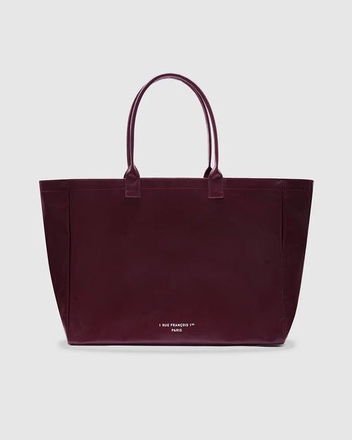 LEO COATED CANVAS TOTE / FIG