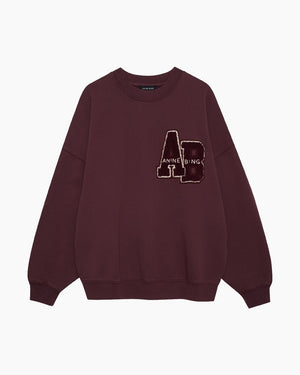 MILES SWEATSHIRT LETTERMAN / FIG