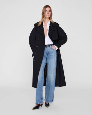 PASCALE MAXI TRENCH / BLACK