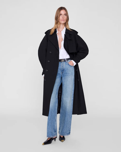PASCALE MAXI TRENCH / BLACK