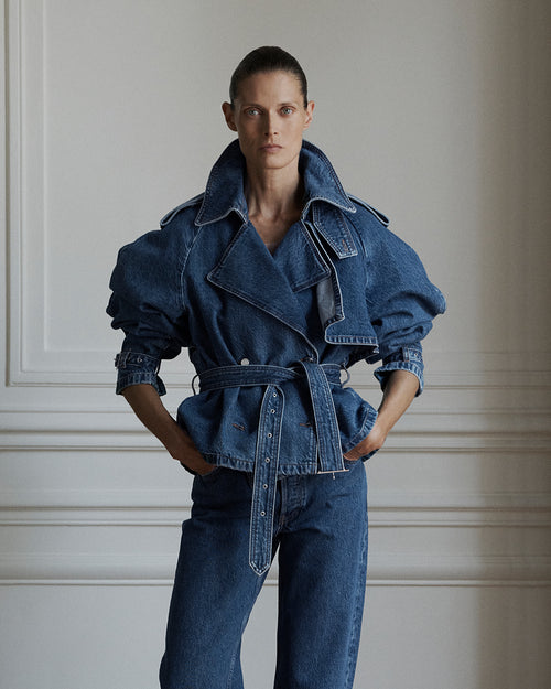 PASCALE TRENCH / CLEAN INDIGO