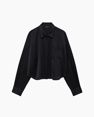 SCOTT CROPPED SHIRT / BLACK
