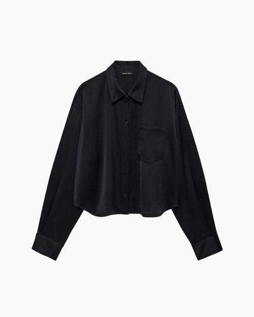 SCOTT CROPPED SHIRT / BLACK