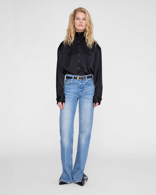 SCOTT CROPPED SHIRT / BLACK