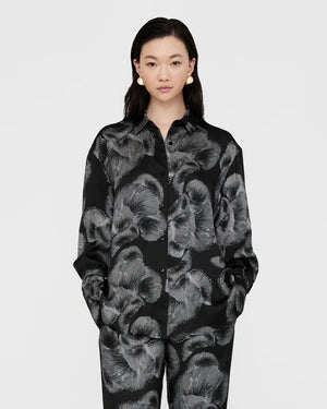 AVALON SHIRT / BLACK MUSHROOM PRINT