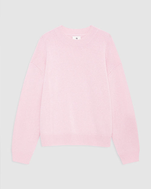 LEE CREW SWEATER / POWDER PINK