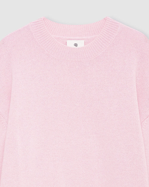 LEE CREW SWEATER / POWDER PINK