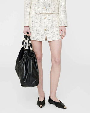 MATEO SKIRT / CREAM AND BLACK TWEED