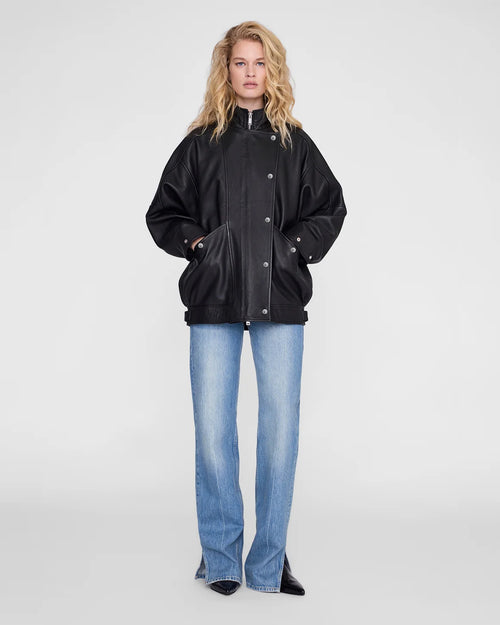 SANDY JACKET / BLACK LEATHER