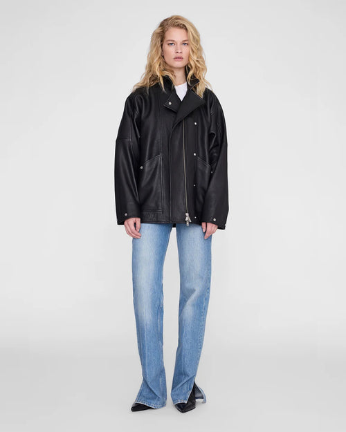 SANDY JACKET / BLACK LEATHER