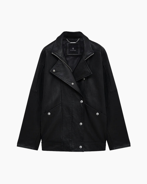 SANDY JACKET / BLACK LEATHER