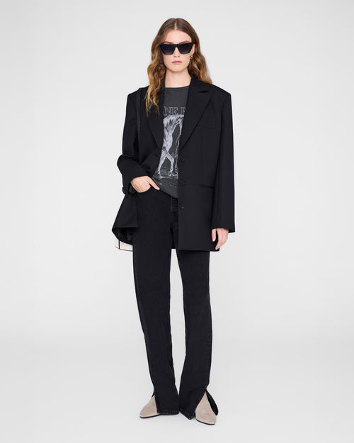 LILI TEE HORSE / WASHED BLACK