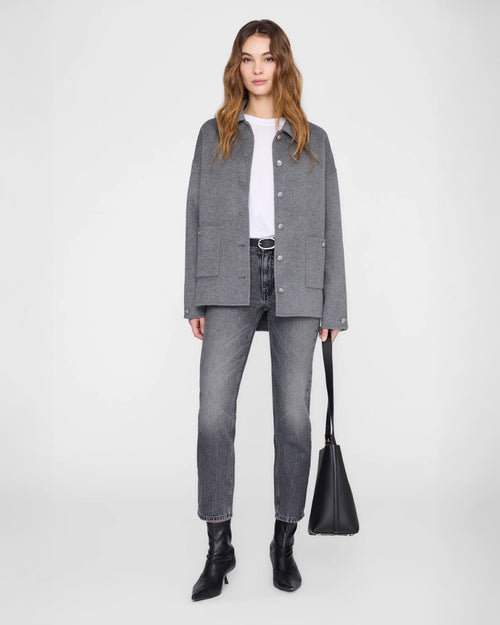 LUCA JACKET / HEATHER GREY CASHMERE BLEND