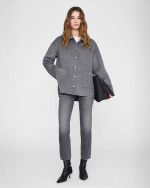 LUCA JACKET / HEATHER GREY CASHMERE BLEND