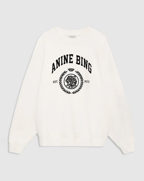 MILES SWEATSHIRT COLLEGIATE / CREAM