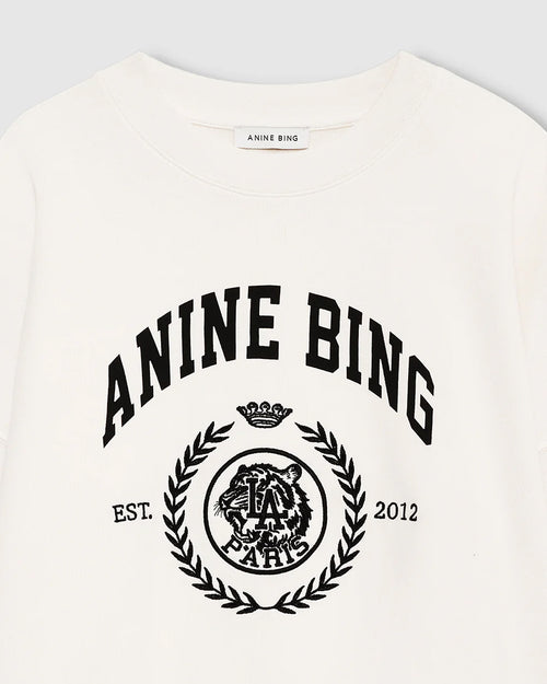 MILES SWEATSHIRT COLLEGIATE / CREAM