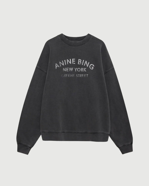 MILES SWEATSHIRT NY / WASHED BLACK