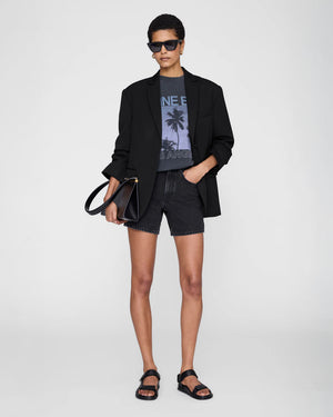 MILES SWEATSHIRT PALMS / WASHED GREY