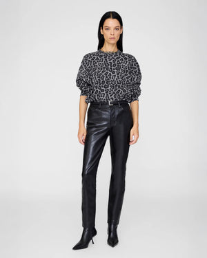 MILES SWEATSHIRT / GREY LEOPARD