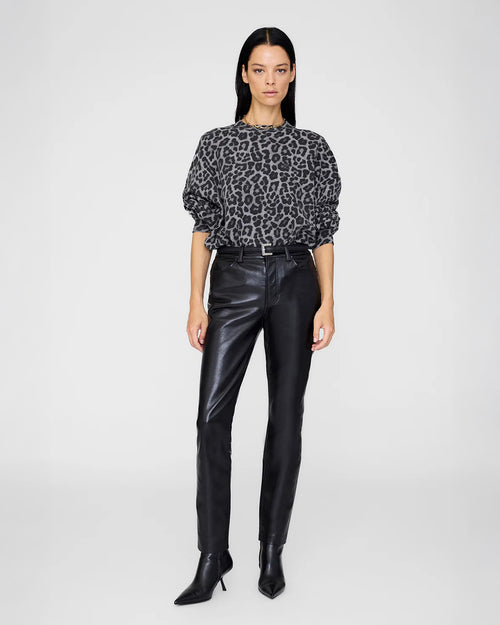 MILES SWEATSHIRT / GREY LEOPARD