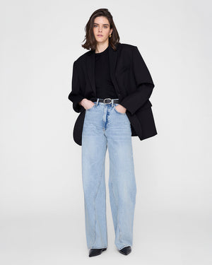 SMALL SIGNATURE LINK BELT / BLACK PEBBLED