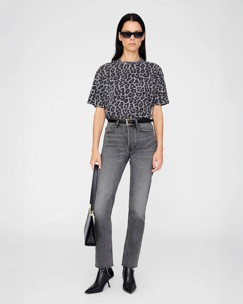 COHEN TEE / GREY LEOPARD