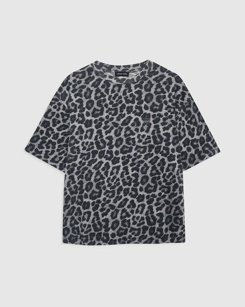 COHEN TEE / GREY LEOPARD