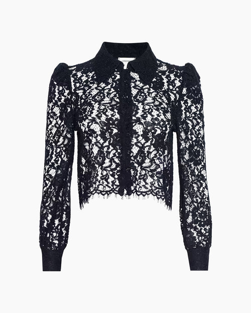 ANITA LACE BLOUSE / BLACK