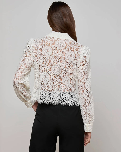 ANITA LACE BLOUSE / IVORY