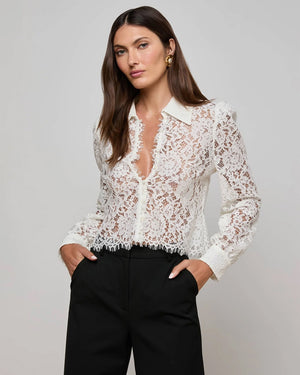ANITA LACE BLOUSE / IVORY