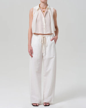 AURORA PULL ON TROUSER / CREAM