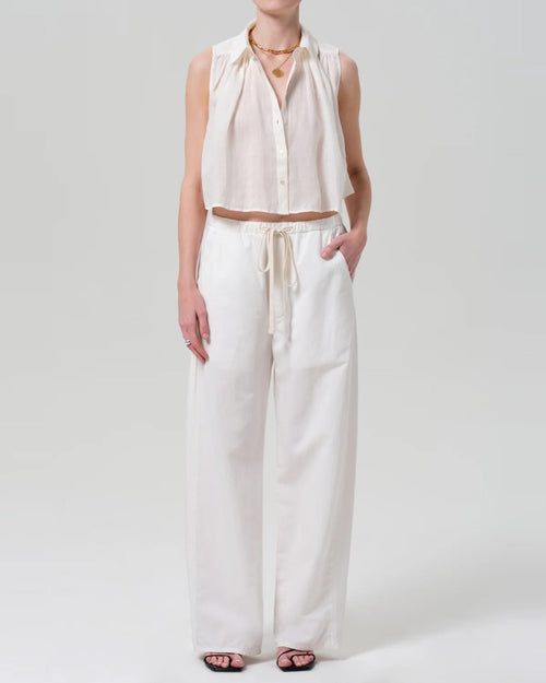 AURORA PULL ON TROUSER / CREAM