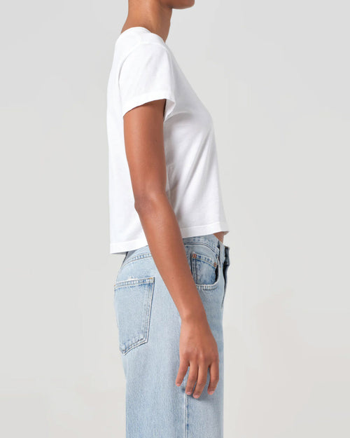 ADINE SHRUNKEN TEE / WHITE