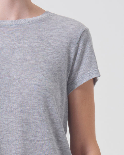 ADINE SHRUNKEN TEE / HEATHER GREY